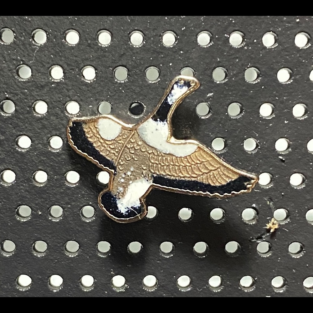 1 Bird Enamel Pin with secure pin back